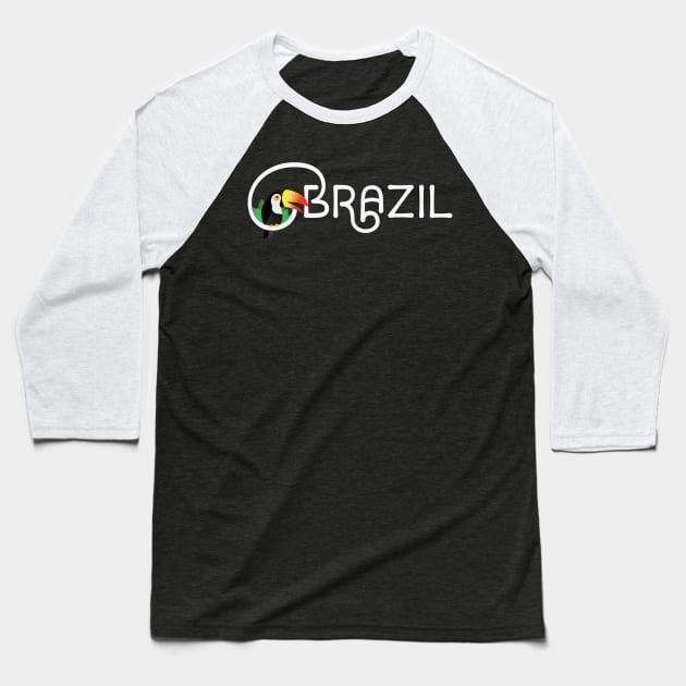 Brazil Baseball T-Shirt by Nataliatcha23